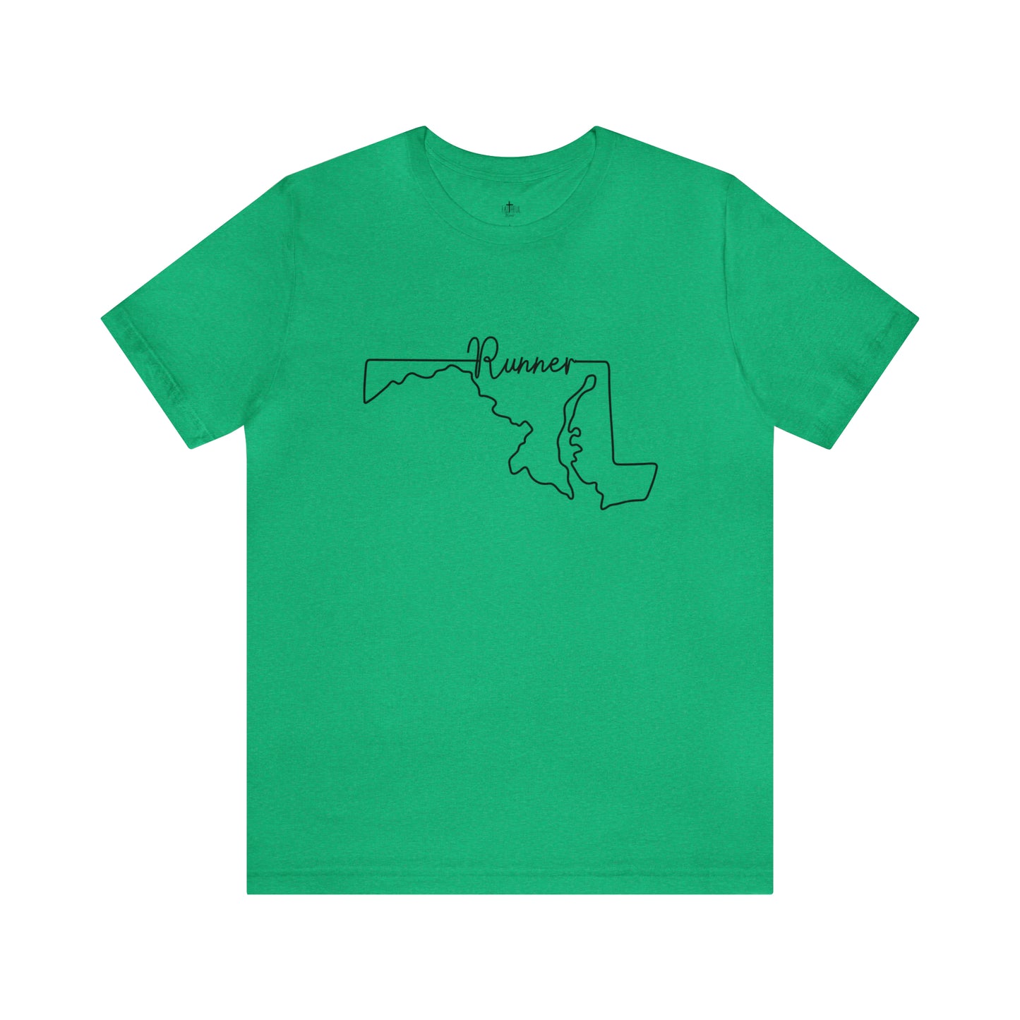 Maryland Runner State Map T-Shirt