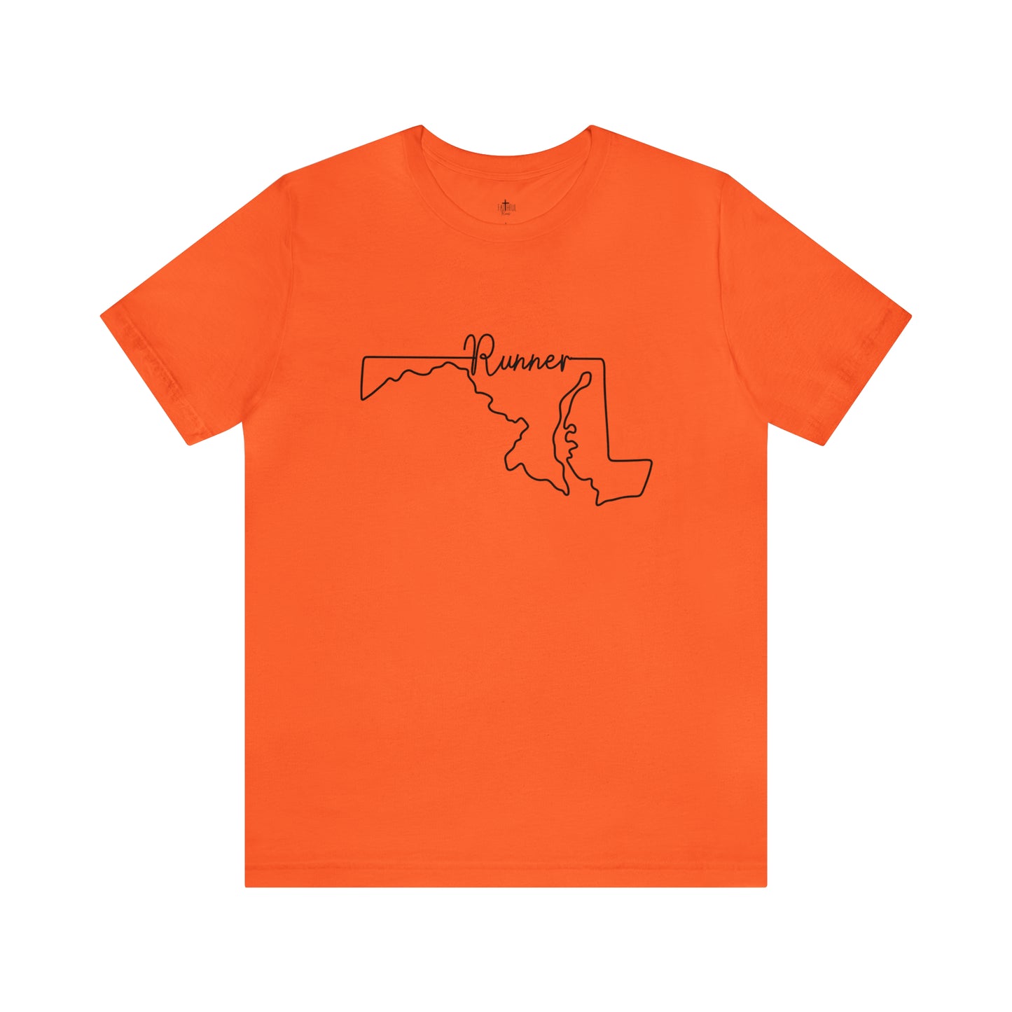 Maryland Runner State Map T-Shirt