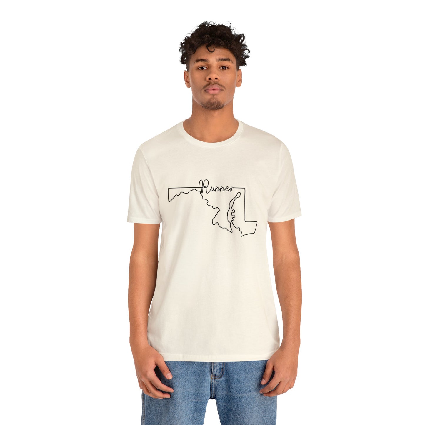 Maryland Runner State Map T-Shirt