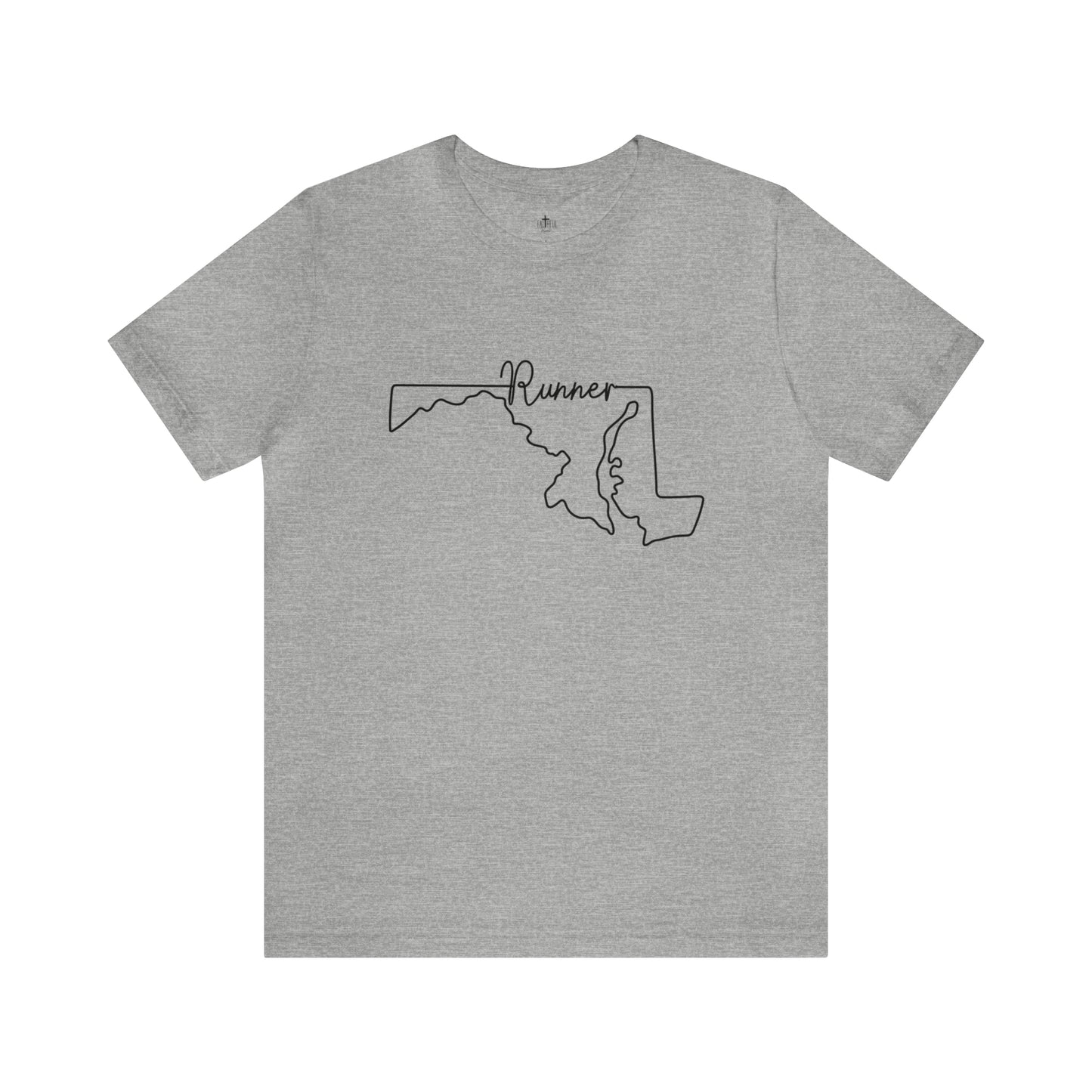 Maryland Runner State Map T-Shirt