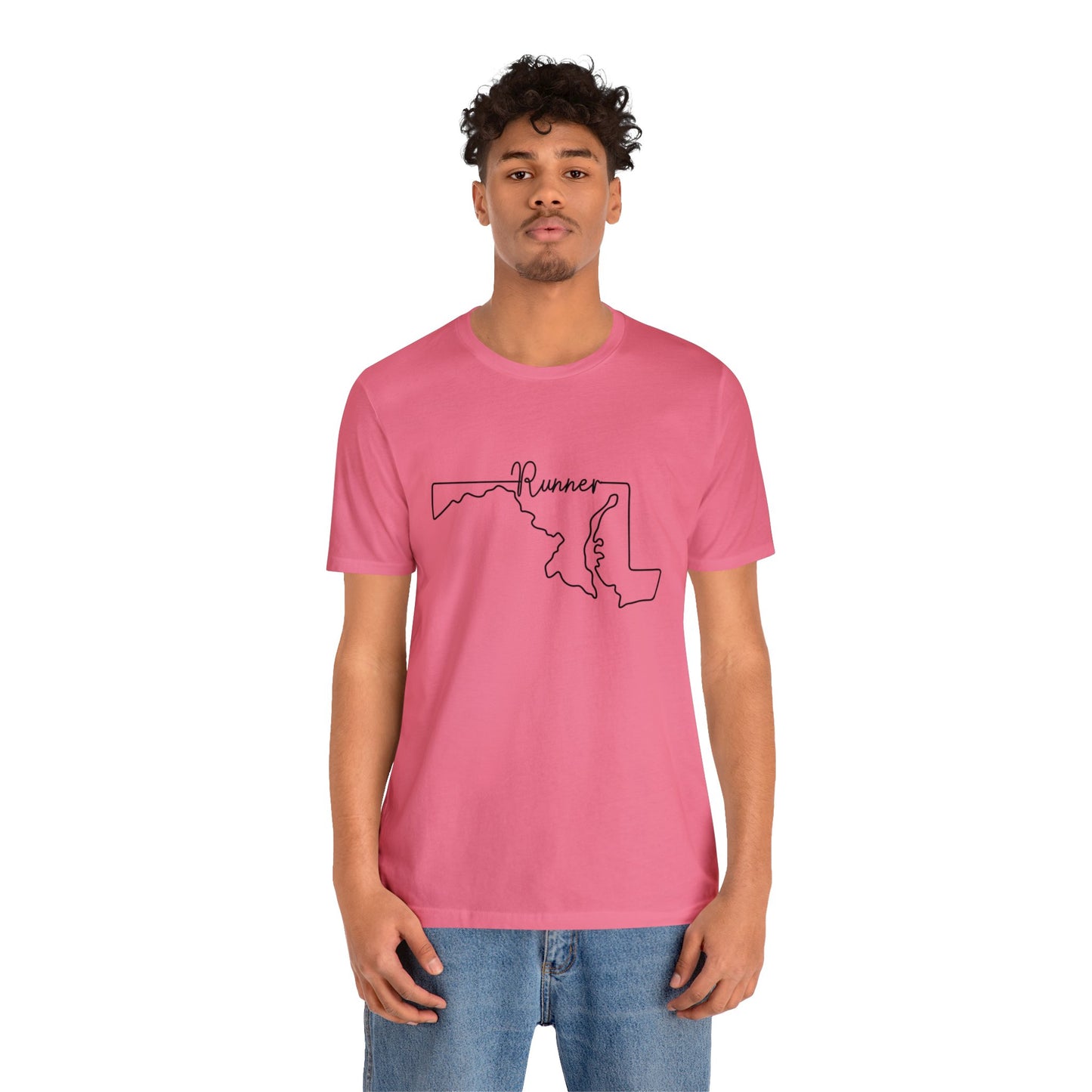 Maryland Runner State Map T-Shirt