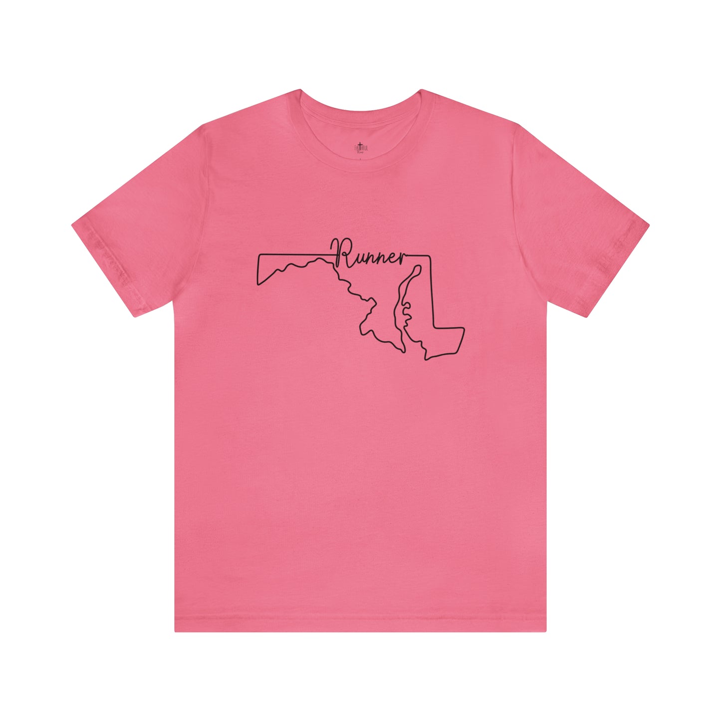 Maryland Runner State Map T-Shirt