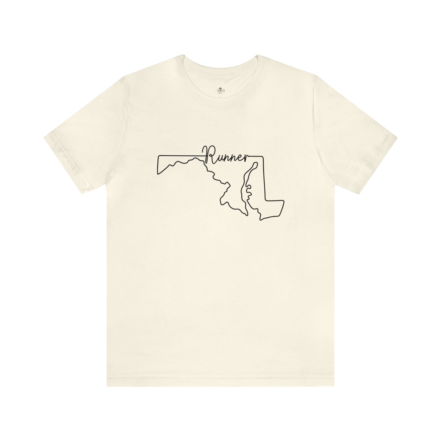 Maryland Runner State Map T-Shirt