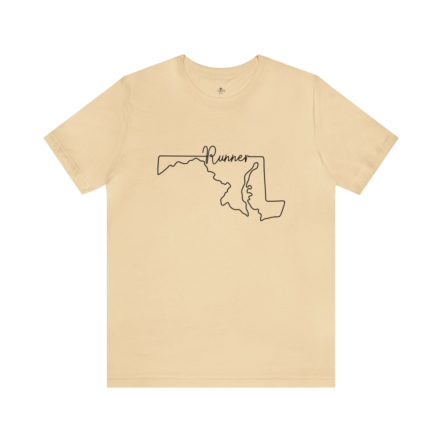 Maryland Runner State Map T-Shirt