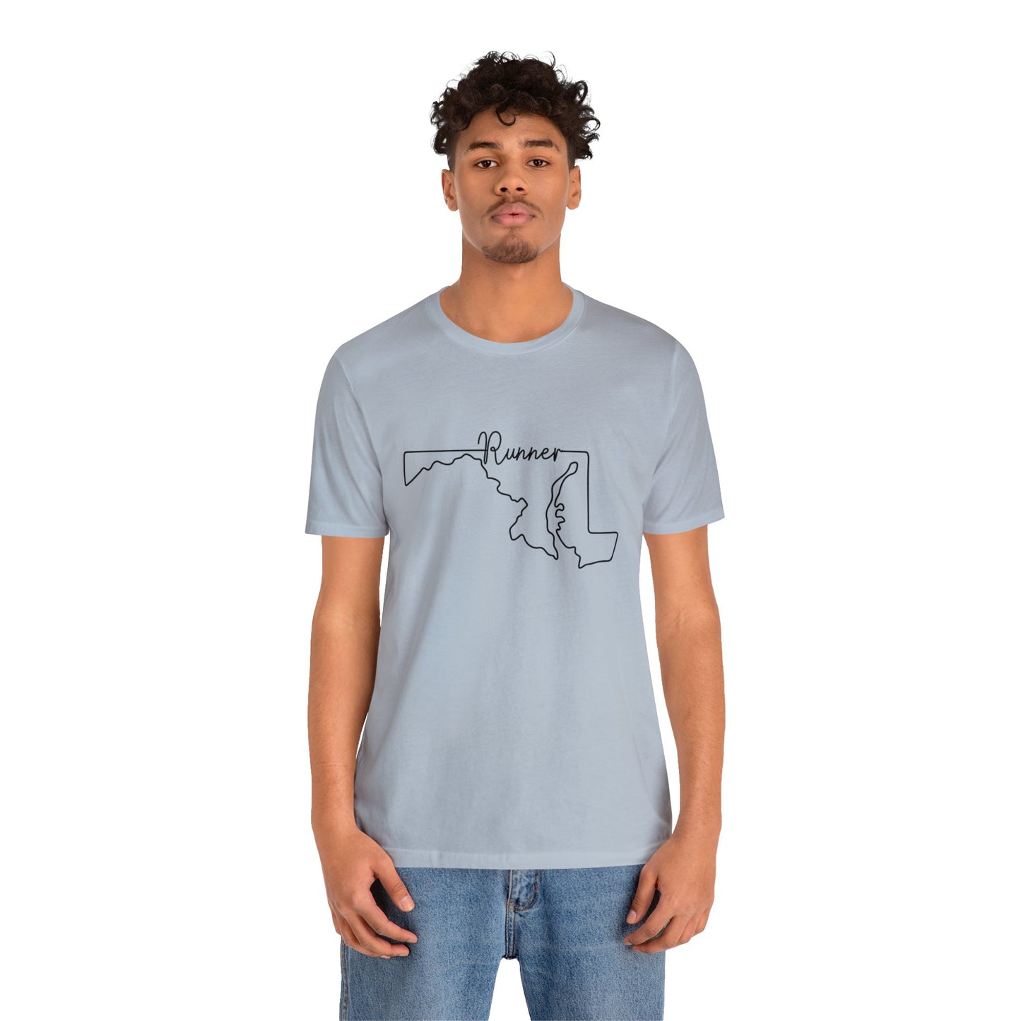 Maryland Runner State Map T-Shirt