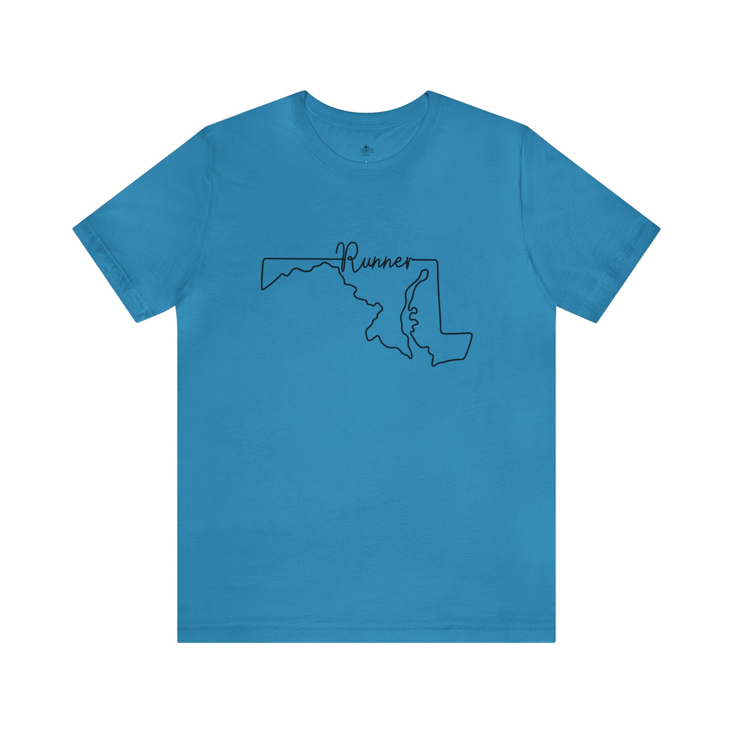 Maryland Runner State Map T-Shirt