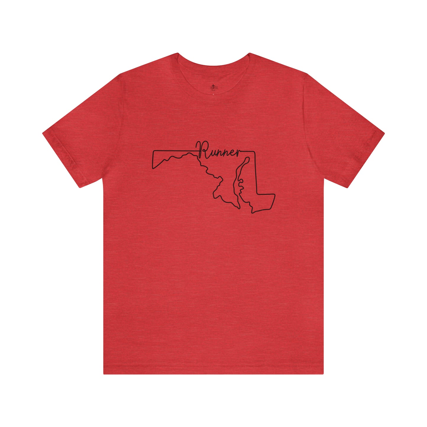 Maryland Runner State Map T-Shirt