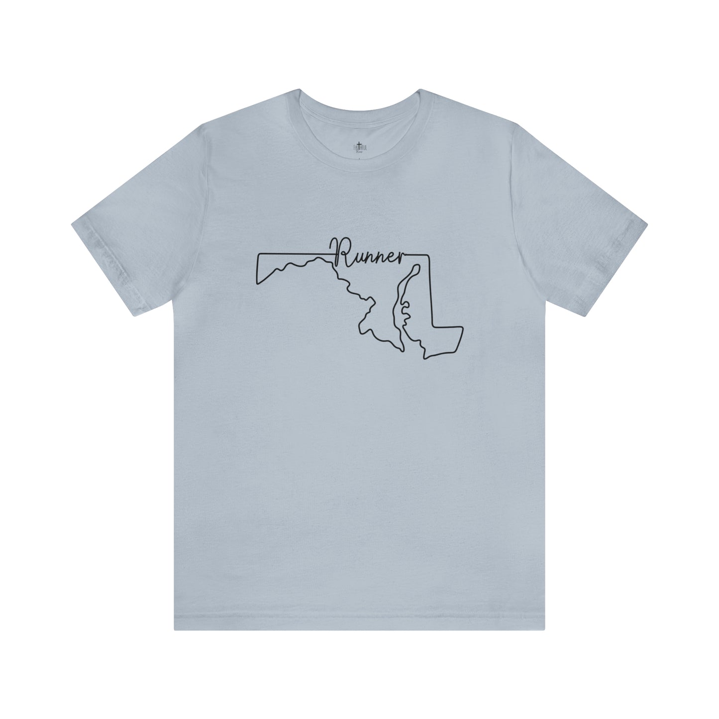 Maryland Runner State Map T-Shirt