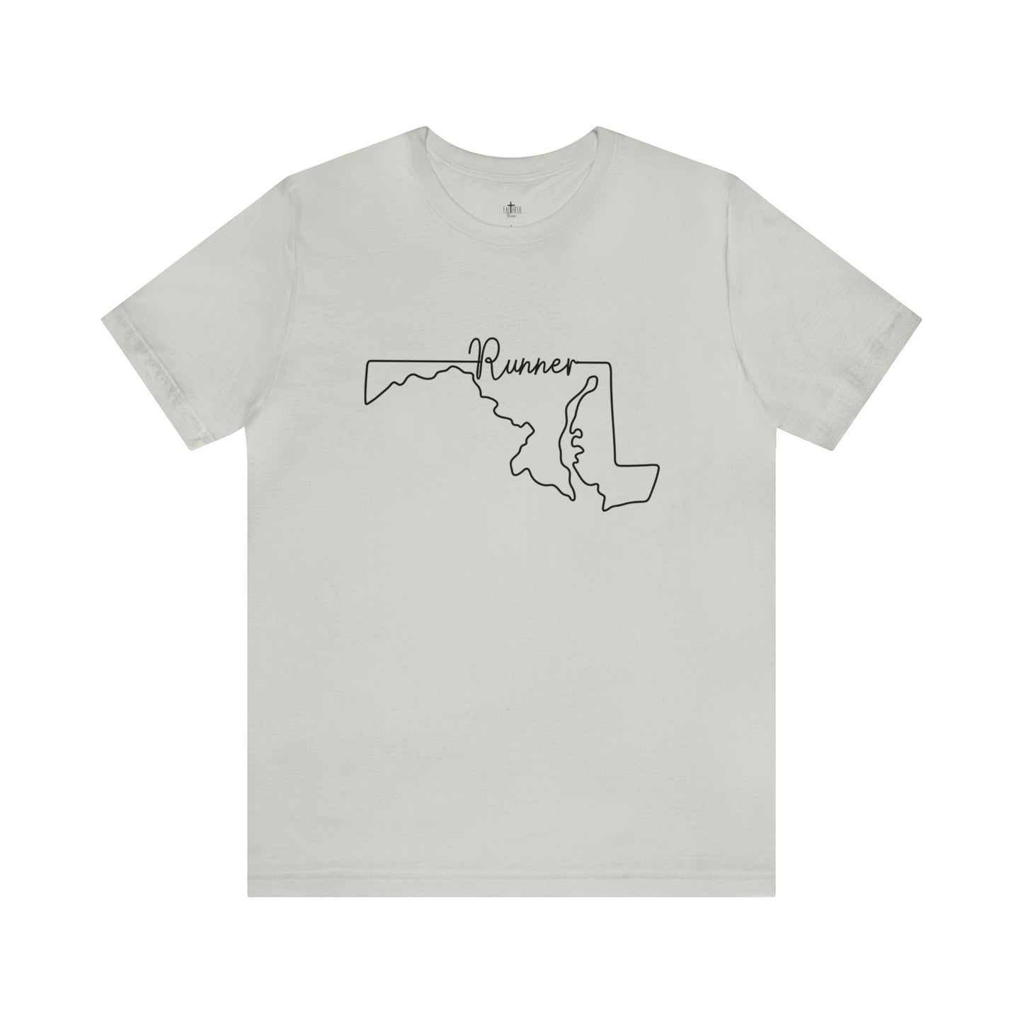 Maryland Runner State Map T-Shirt
