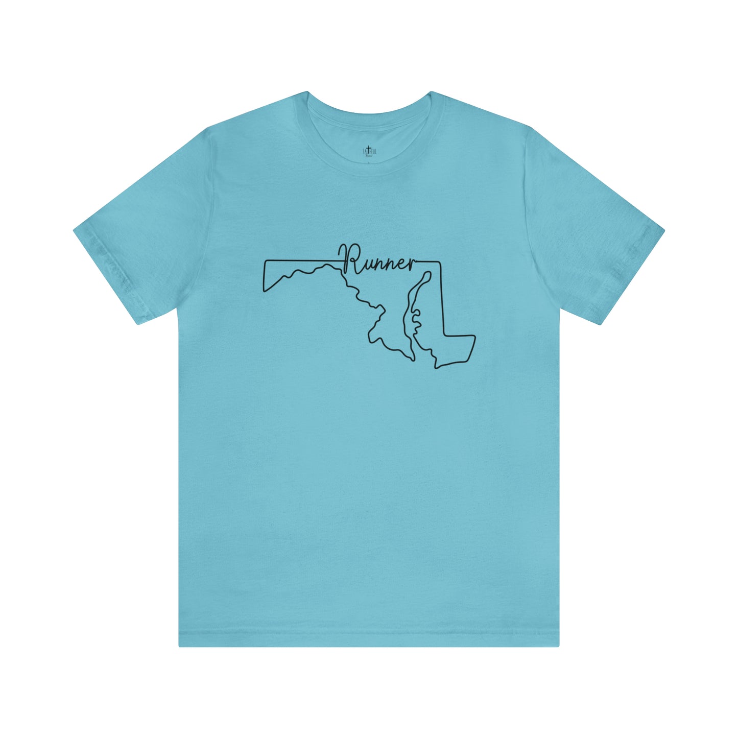 Maryland Runner State Map T-Shirt