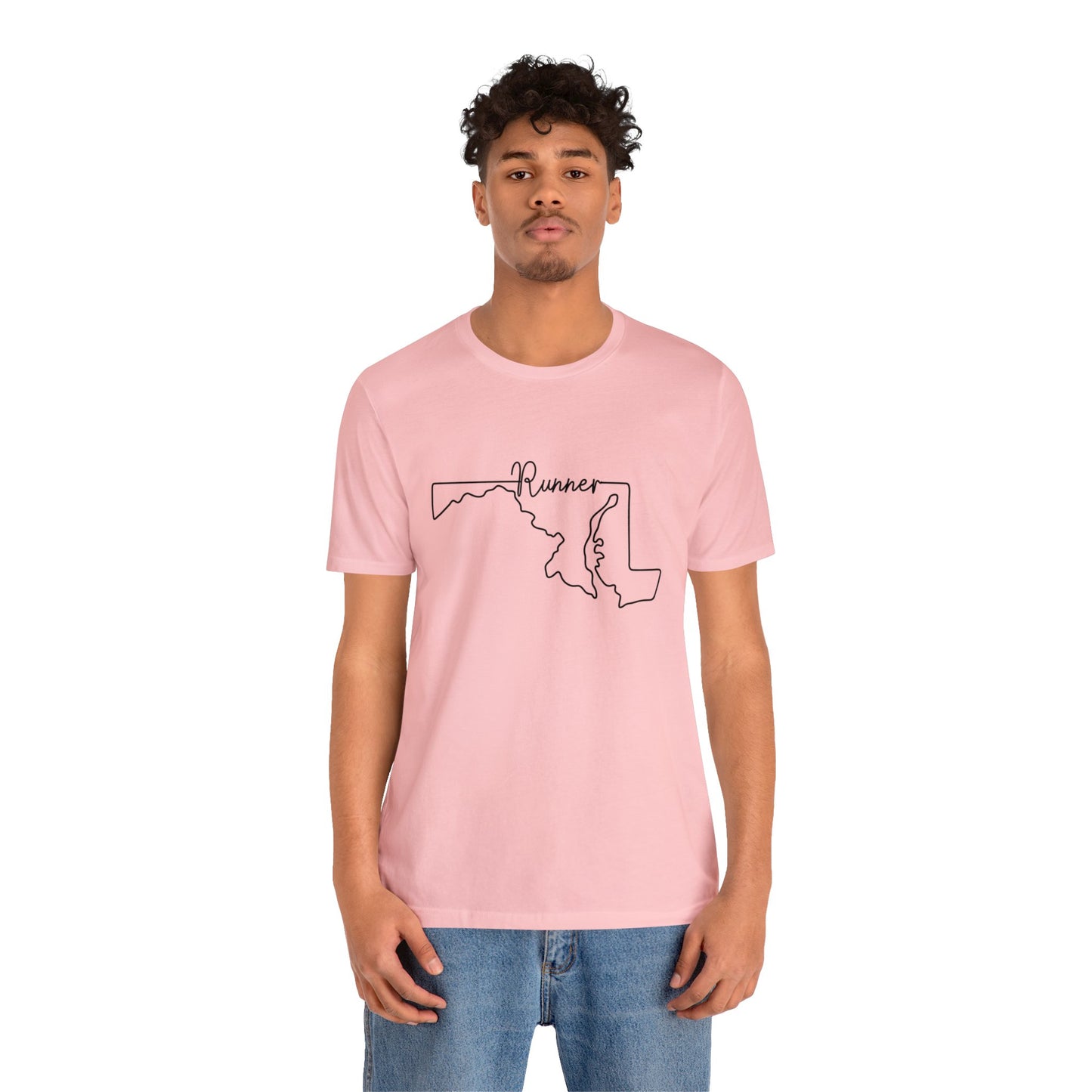 Maryland Runner State Map T-Shirt